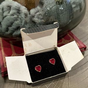Vintage Avon True to the Heart Earring Set - gold - circa 1992, Pierced!